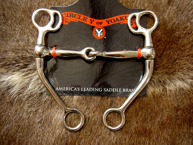 Circle Y Tom Thumb Nickel Western Horse Snaffle Bit 5 Mouth Rodeo Tack