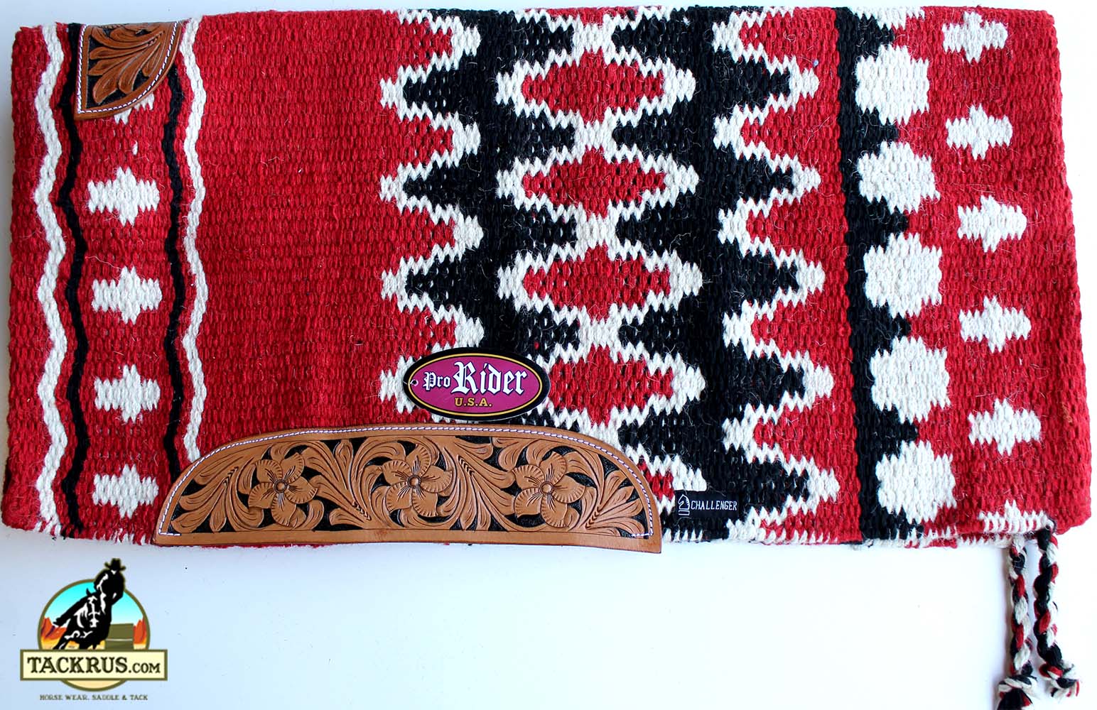 34x36-horse-wool-western-show-trail-saddle-blanket-rodeo-pad-rug-red