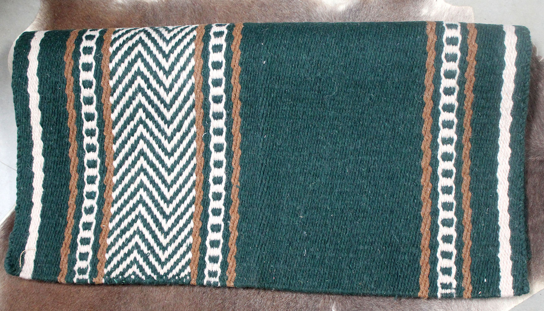 WoolWesternShowTrailHorseSADDLEBLANKETRodeoPadRug36168