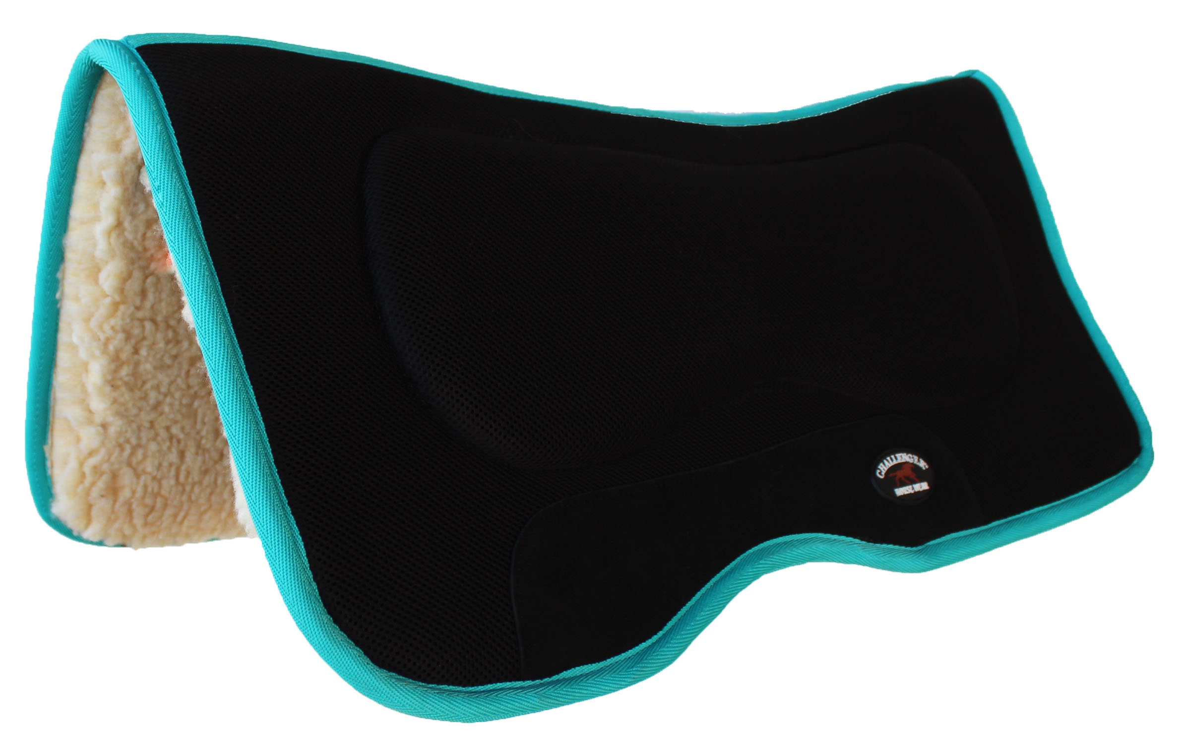 Horse SADDLE PAD Western AntiSlip Memory Foam Fleece Turquoise 39131