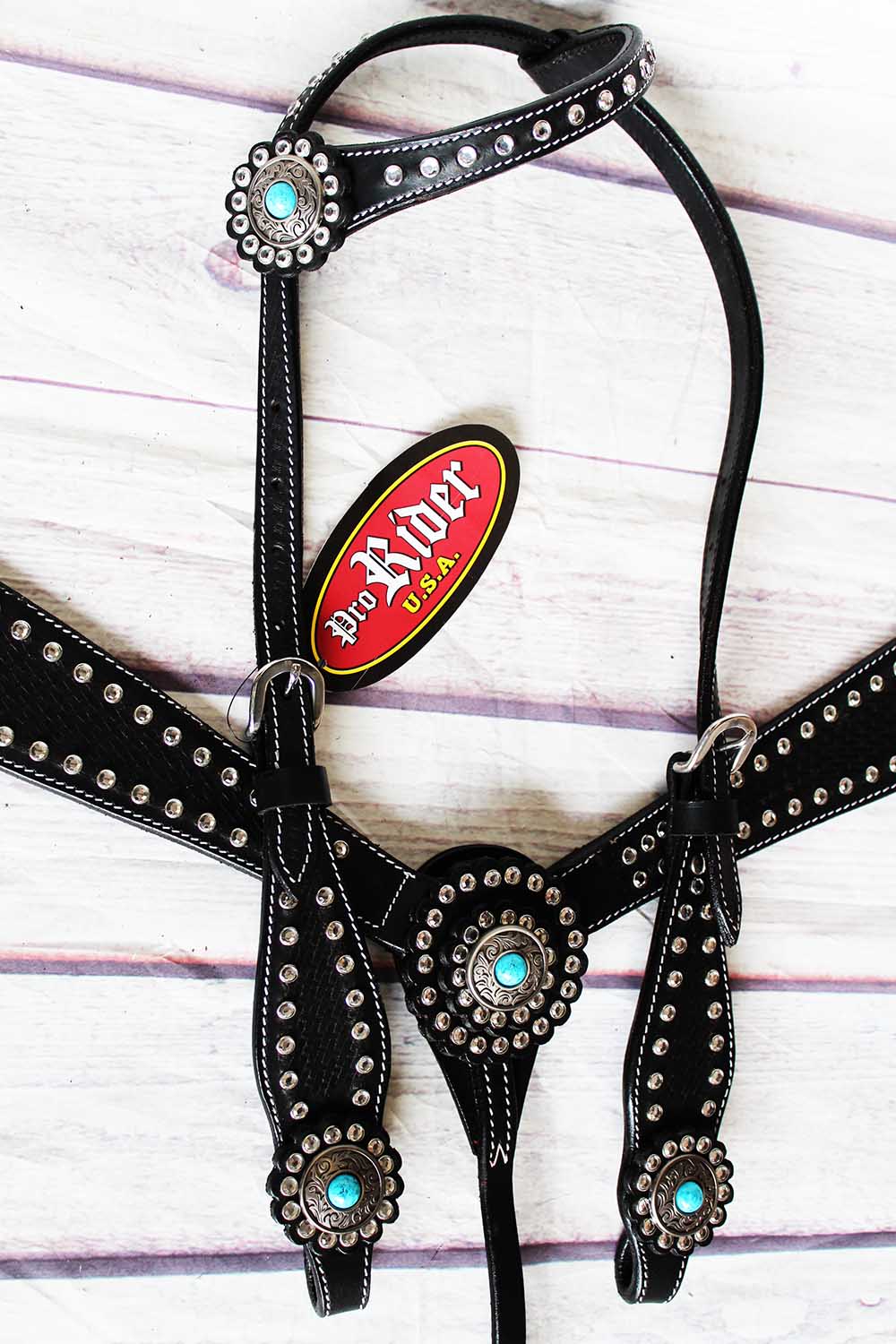 Horse Show Tack Bridle Western Leather Rodeo Headstall 8532 Ebay