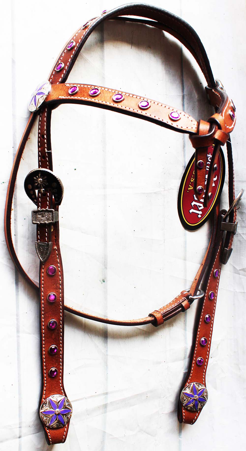 Horse Tack Bridle Western Leather Headstall 9213HBCO10 | EBay