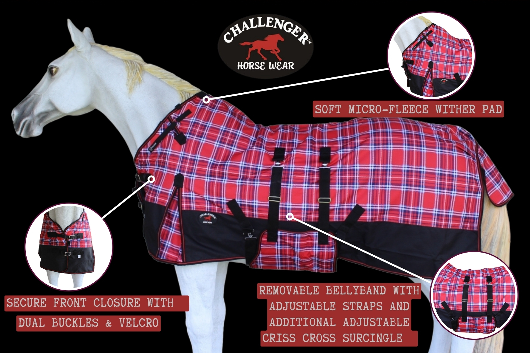 1200D Turnout Rain Horse Sheet leichte Winterdecke 374B - Bild 12 von 54