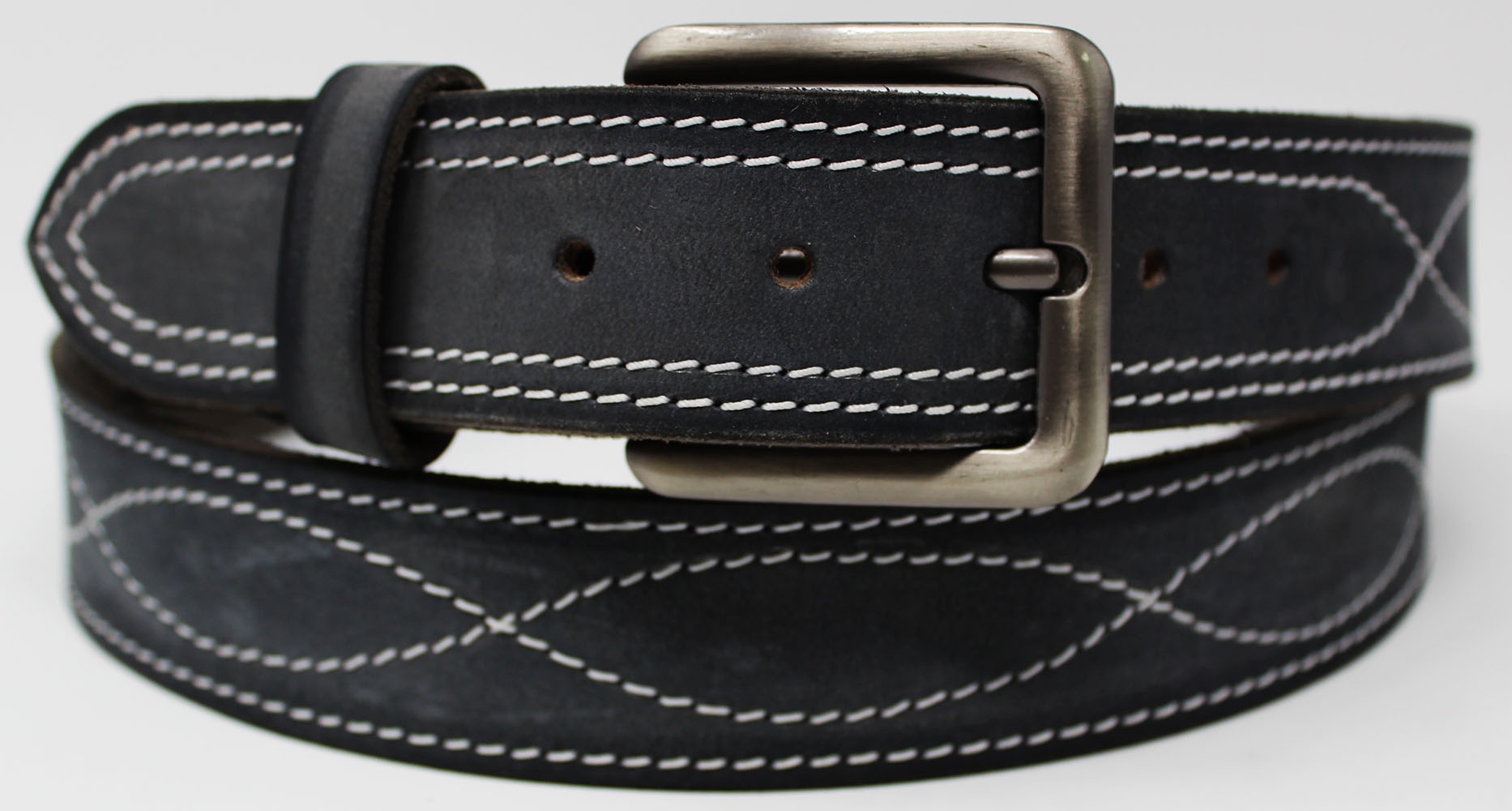 Mens 100% Genuine Leather Belt Strap Casual Work Holster Removable ...