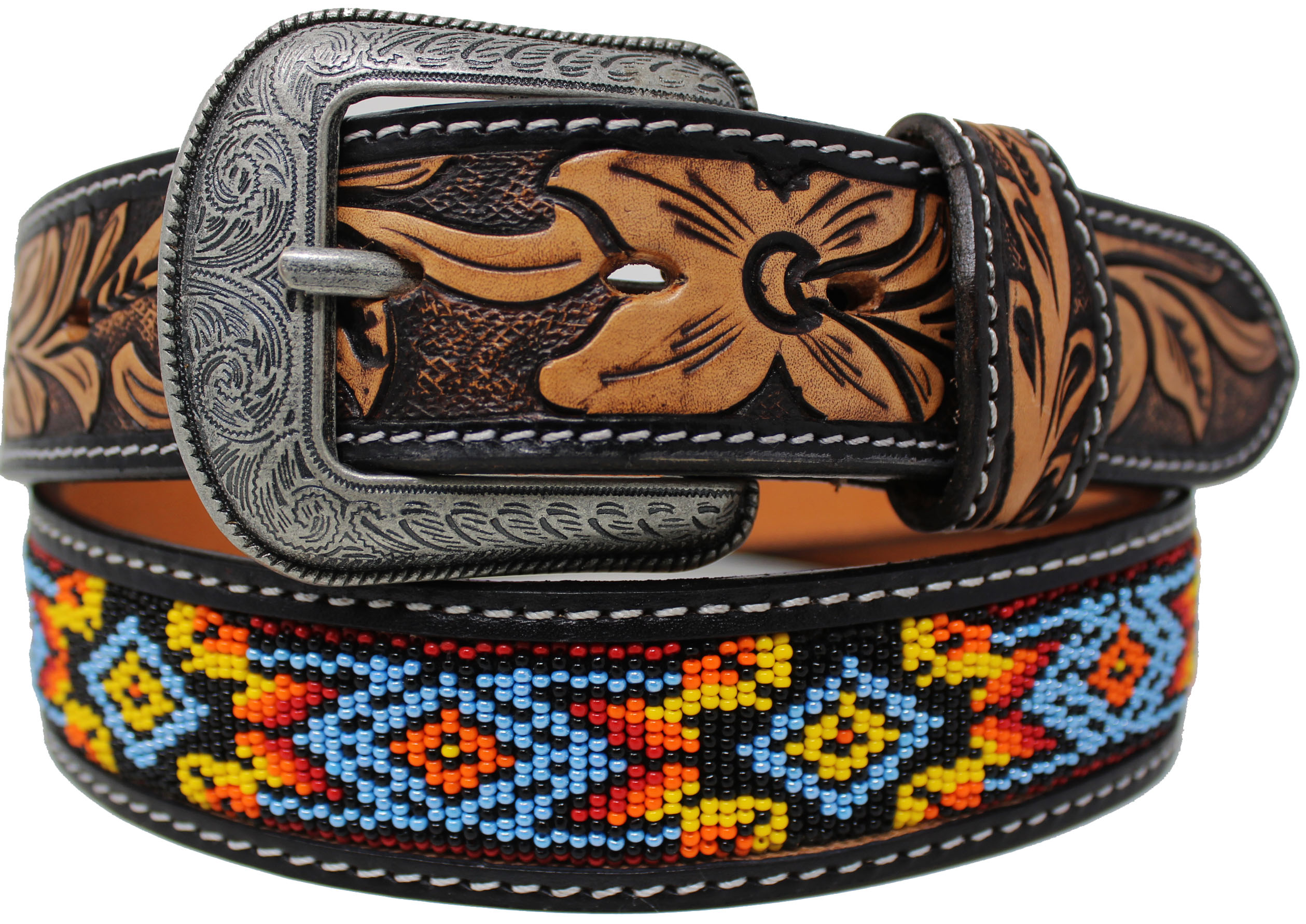 mens western beaded belts