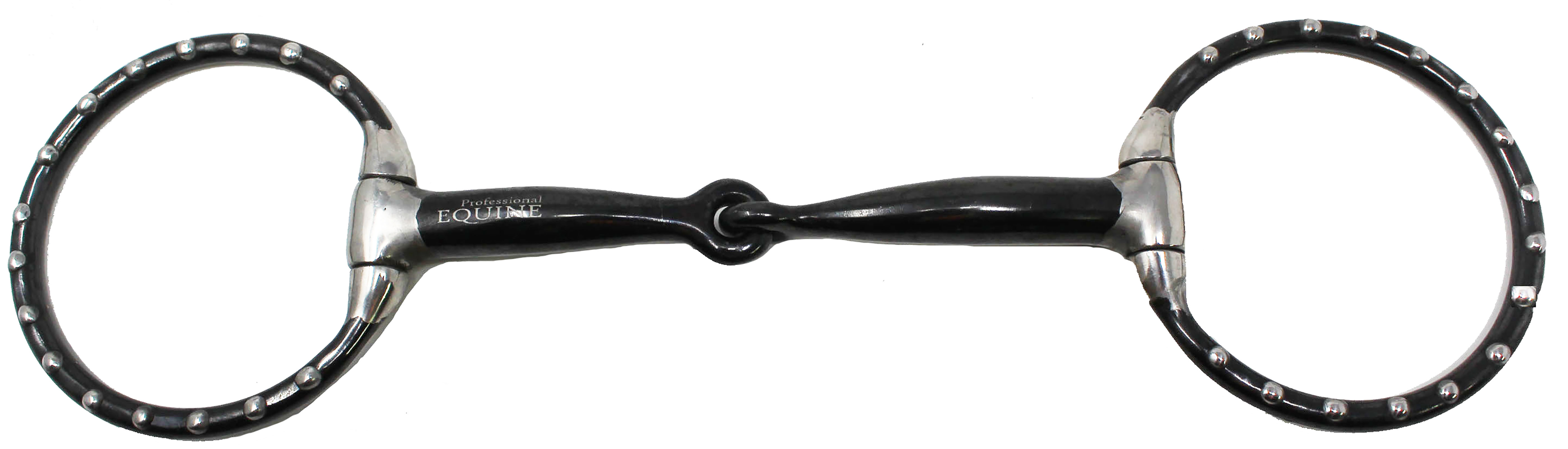 Horse 5" Mouth Studded Eggbutt Sweet Iron Snaffle Horse Bit 35327B