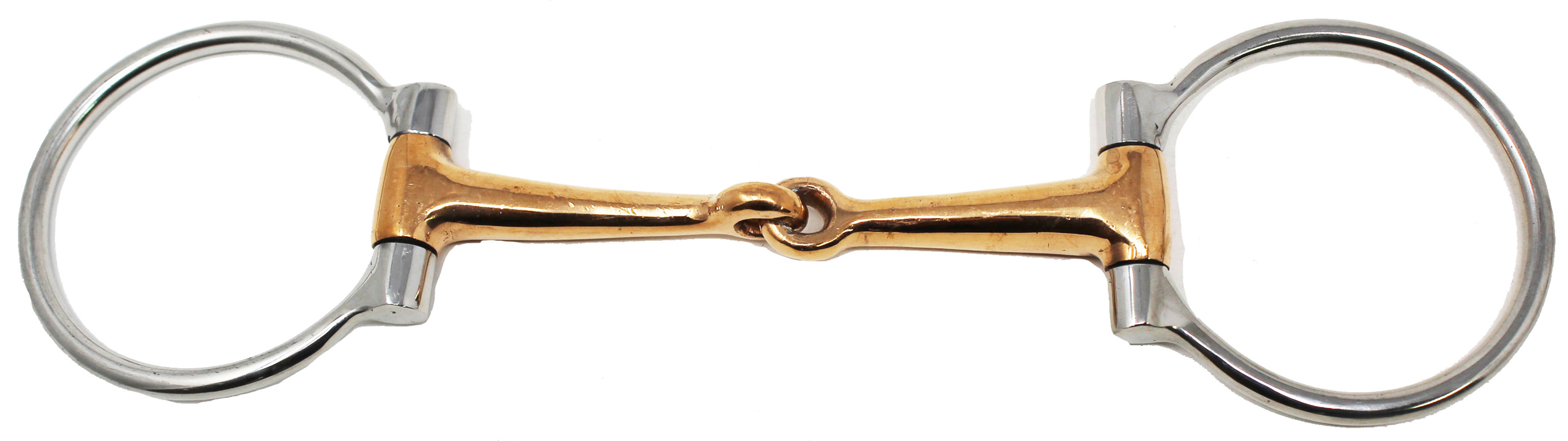 D-Ring Stainless Steel Copper Horse Snaffle Bit 5" Mouth 35436