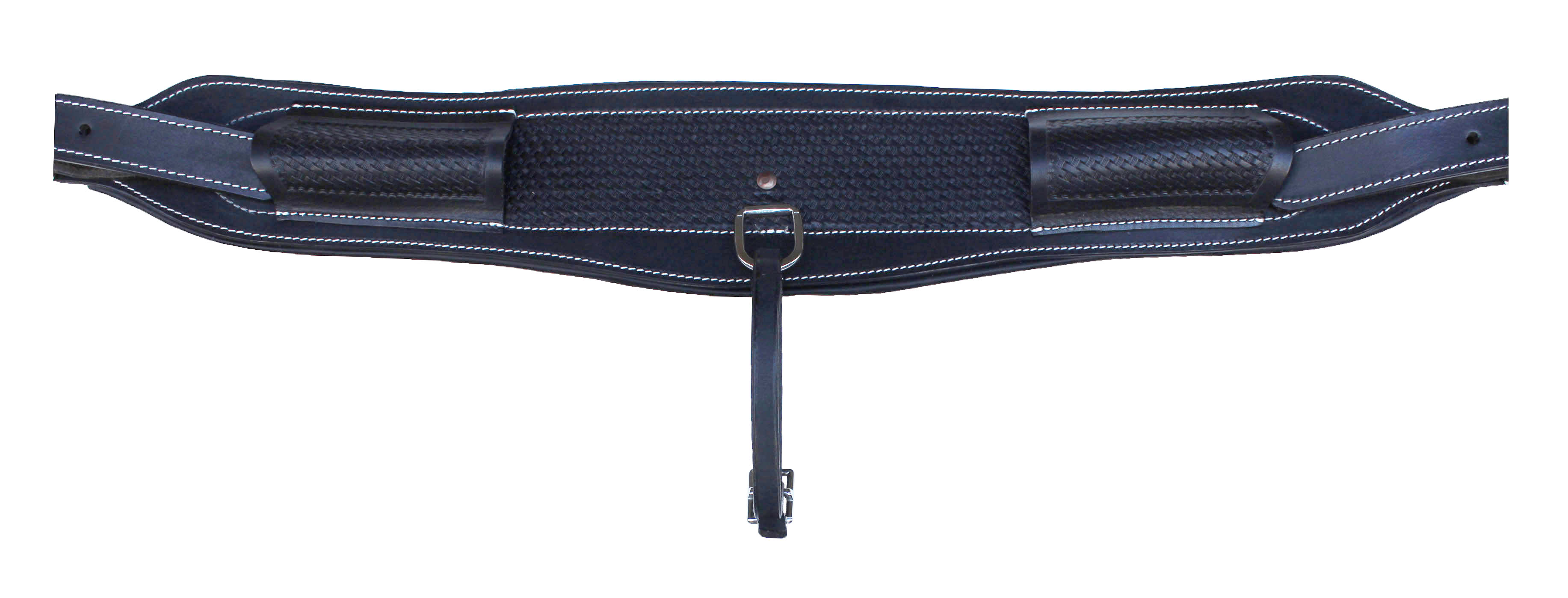 Horse Western Tooled Padded Leather Rear Flank Saddle Cinch Billets 9782 - Picture 8 of 9