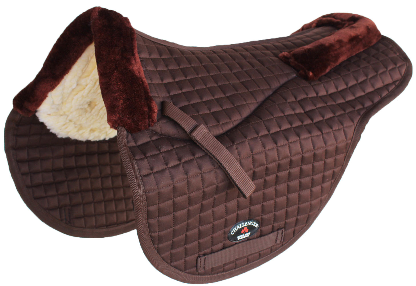 Horse Quilted ENGLISH SADDLE PAD Trail Contour Fleece Lined 72102-112