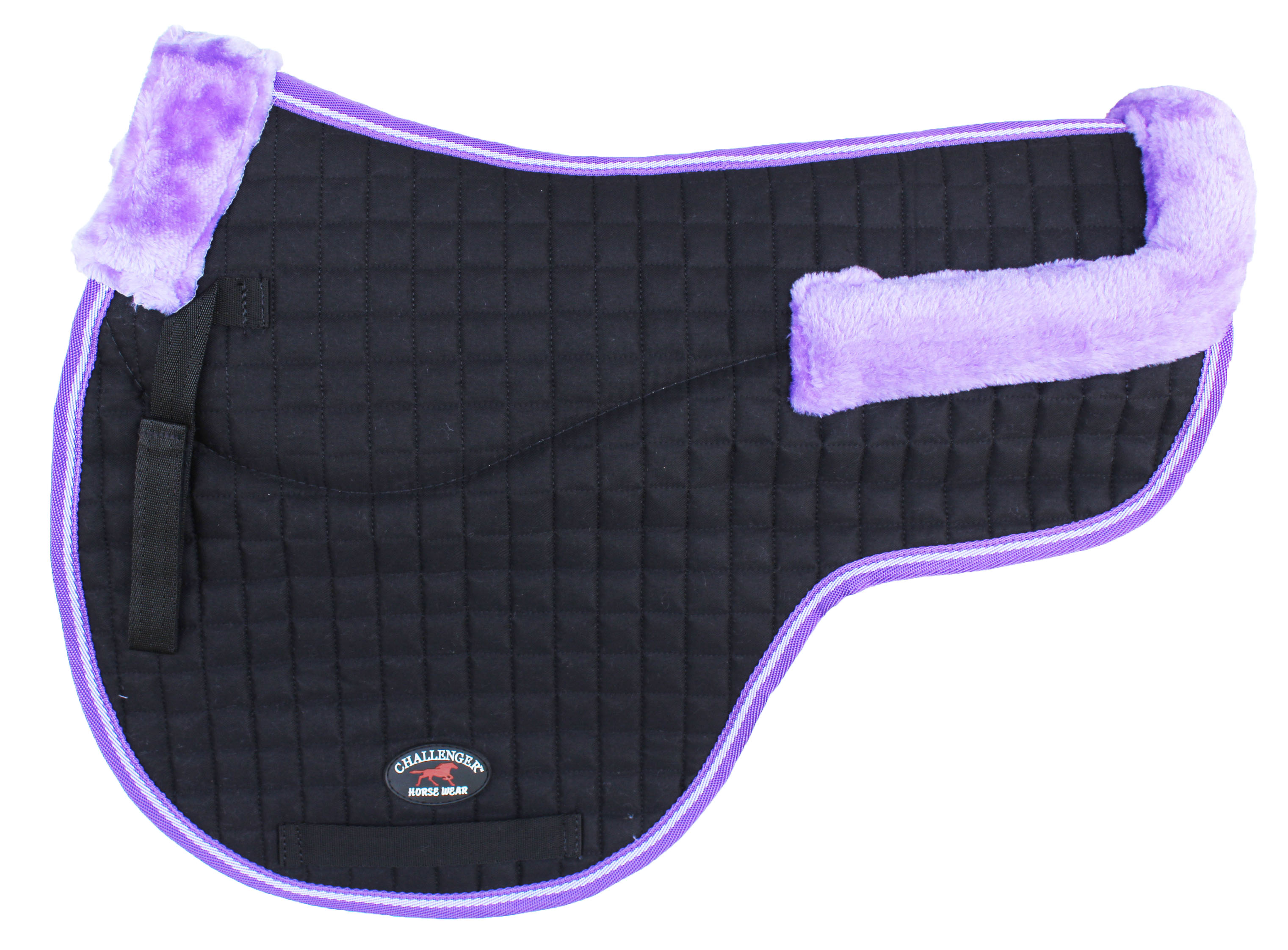 Horse Quilted ENGLISH SADDLE PAD Trail Contour Fleece Lined 72102-112