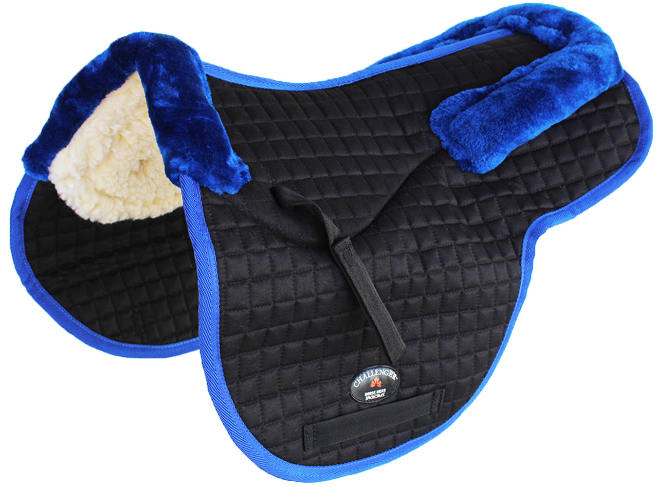 Horse Quilted ENGLISH SADDLE PAD Trail Contour Fleece Lined 72102-112