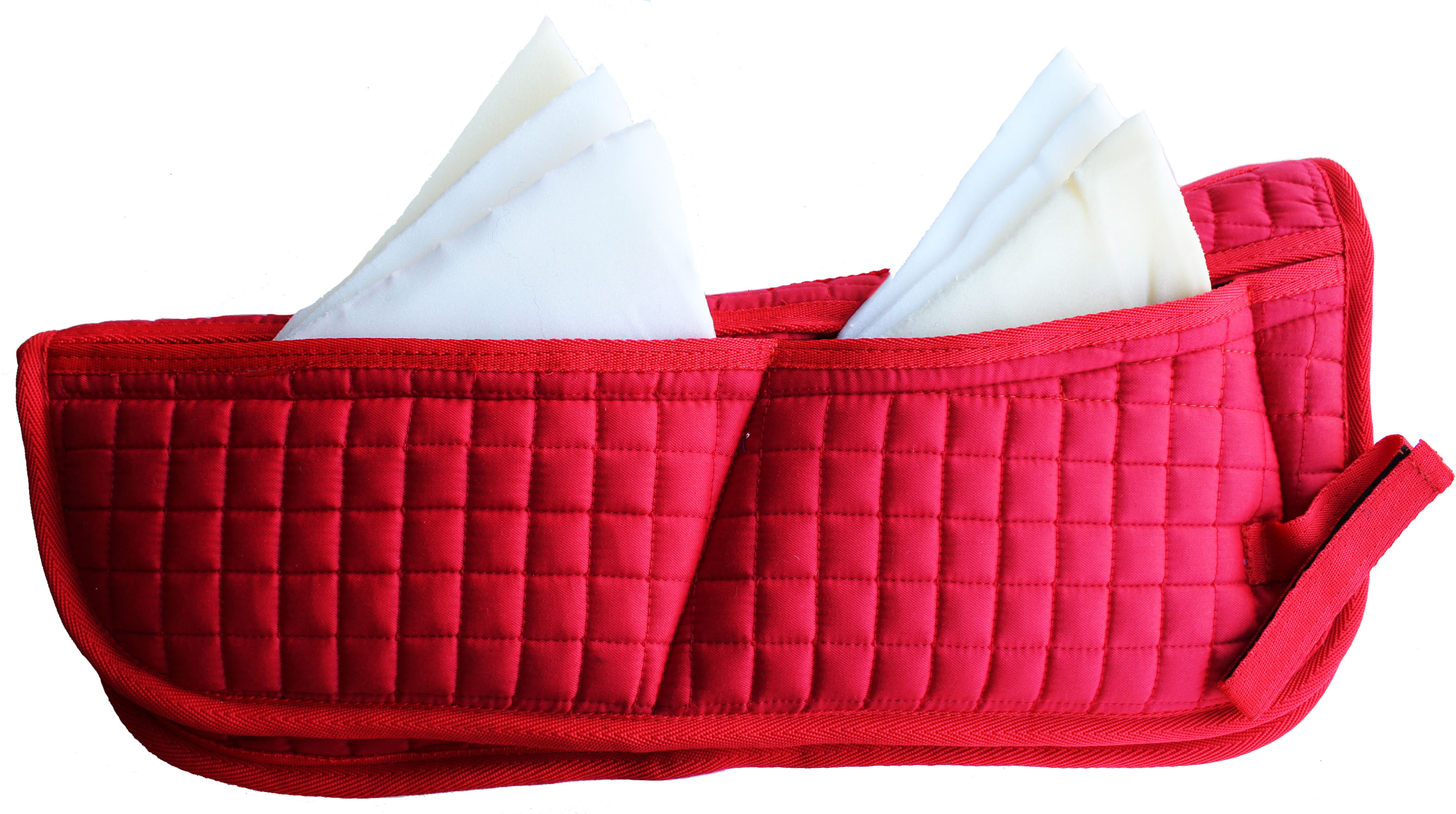 Horse Contoured Wither Relief Quilted Half Pad w/ Foam Inserts 72145 - Picture 6 of 10