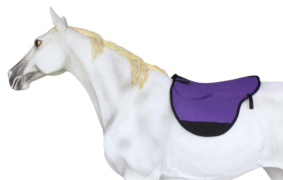 Horse English Endurance Treeless Non-Slip Neoprene Saddle Pad Purple 6405PR - Picture 3 of 6