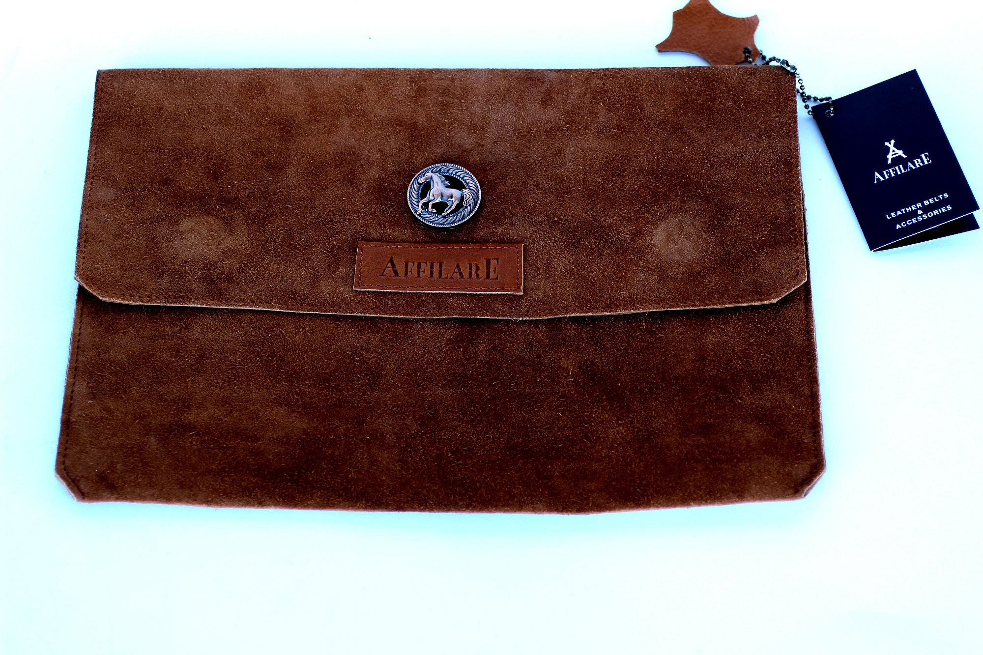 Affilare Genuine Split Leather 13" Dell MacBook Laptop Sleev