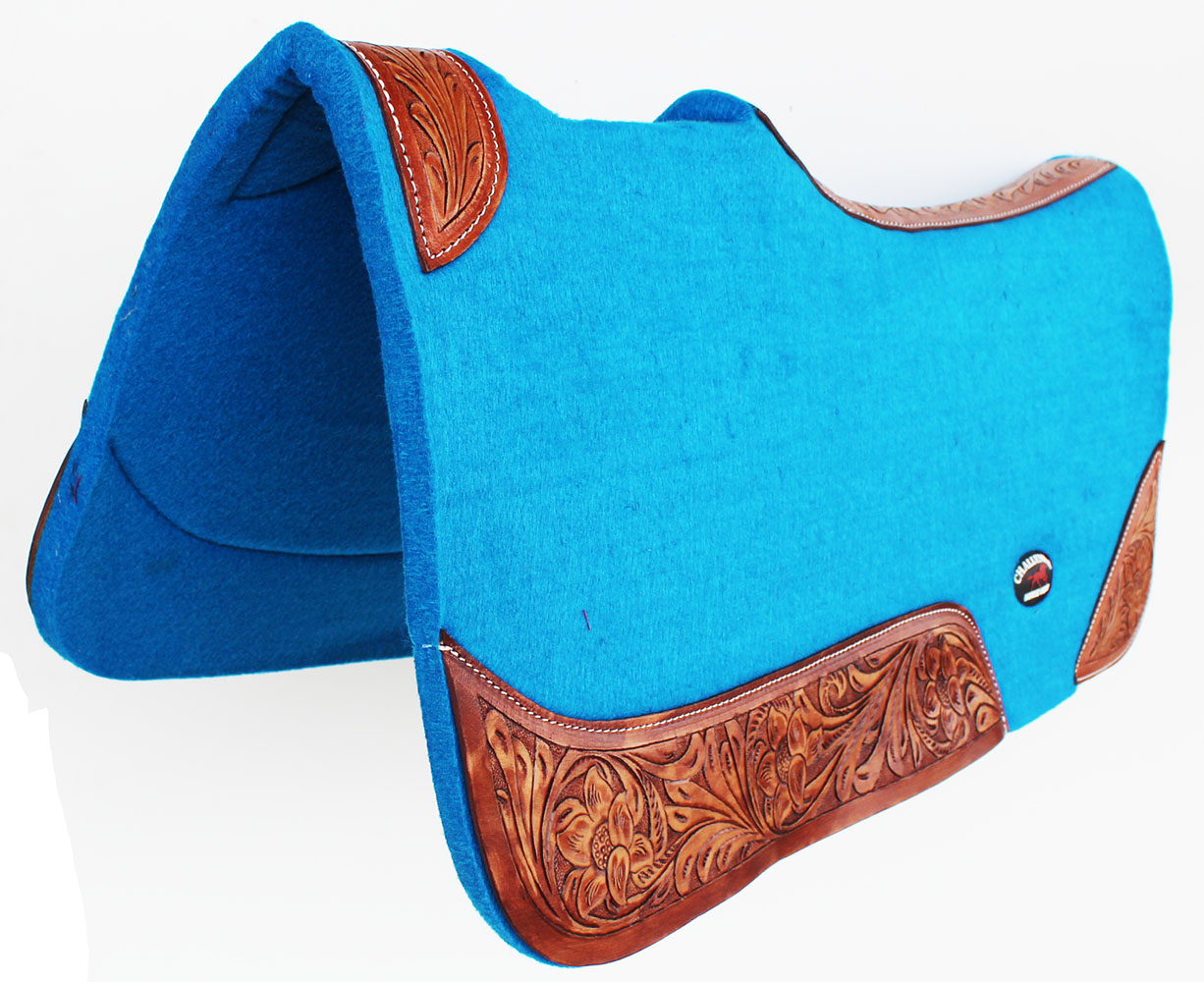 blue western saddle pad