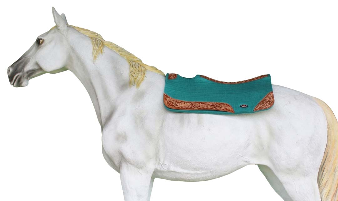 NC Equine 48" Harness Racing Horse Fleece Saddle Pad – Self Grip Fastening (All Colors)