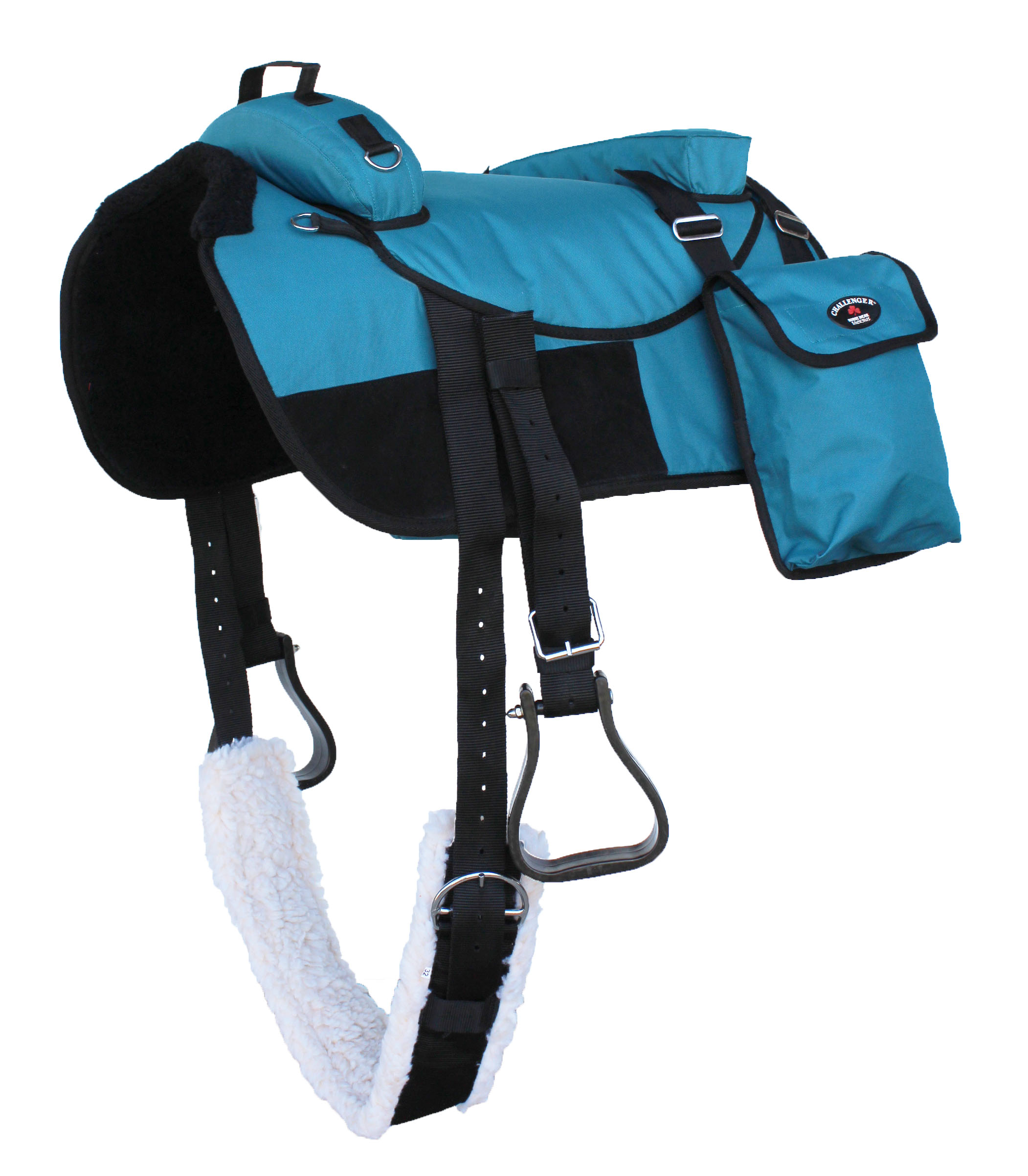 YOUTH or ADULT Size Bareback Saddle Pad w Fleece Bottom BLACK BLUE ORANGE PURPLE 