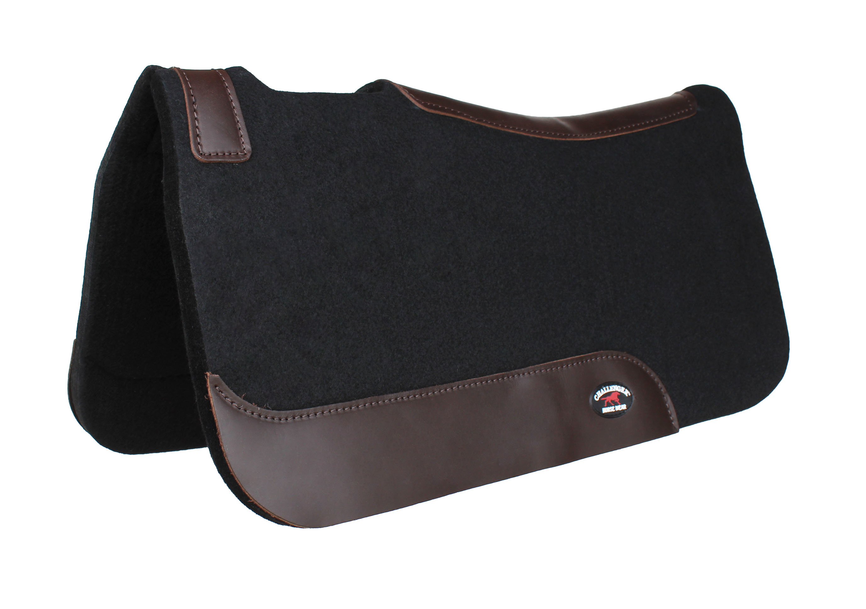 1" Thick Horse SADDLE PAD Western Contoured Wool Felt Moisture Wicking