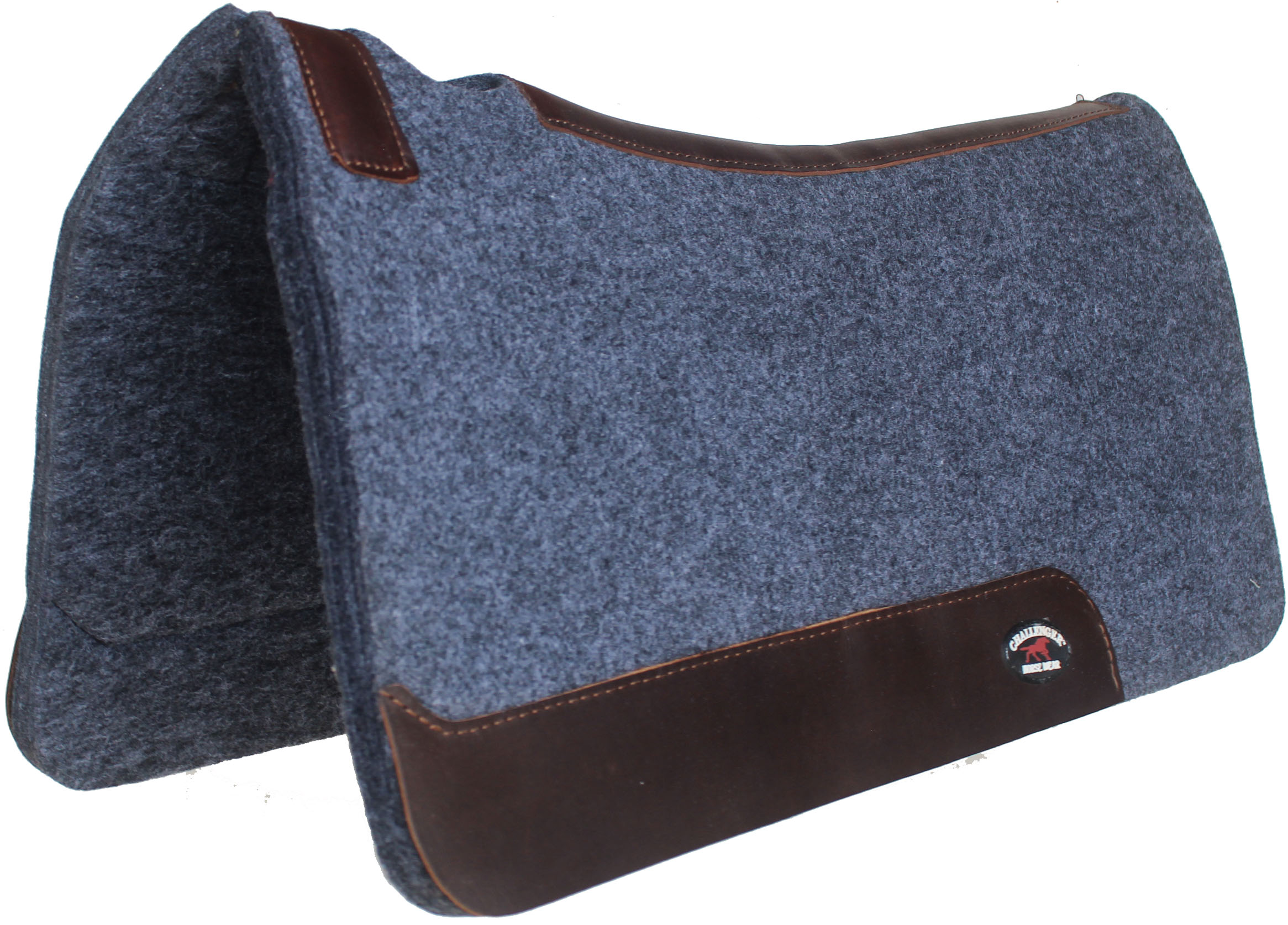 1 Thick Horse SADDLE PAD Western Contoured Wool Felt Moisture Wicking  39RT06