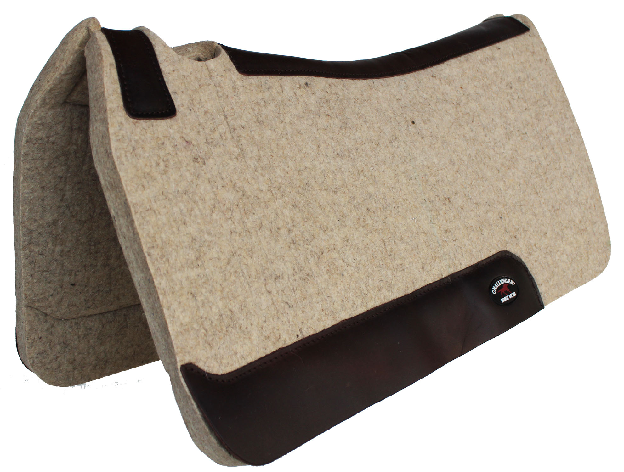 Horse SADDLE PAD Western Contoured Wool Felt Moisture Wicking