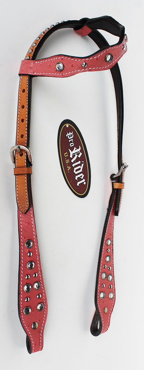 Show Tack Bridle Western Leather Rodeo Headstall Breast Collar 8526