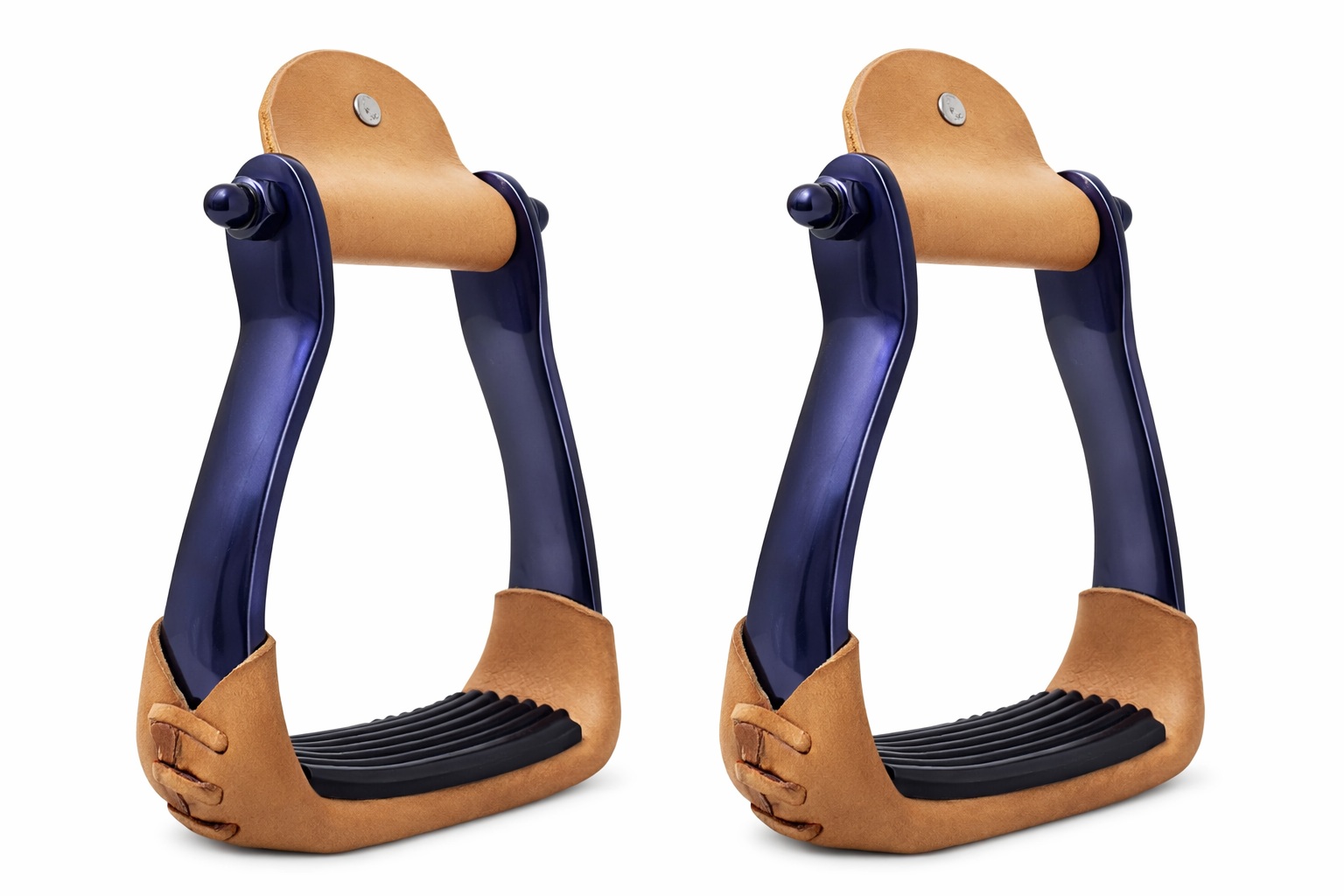 Stirrups Saddles & Accessories CHALLENGER Western Lightweight Aluminum Barrel Racing Saddle Stirrups 115830